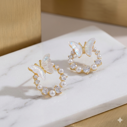 Korean earrings butterfly edition